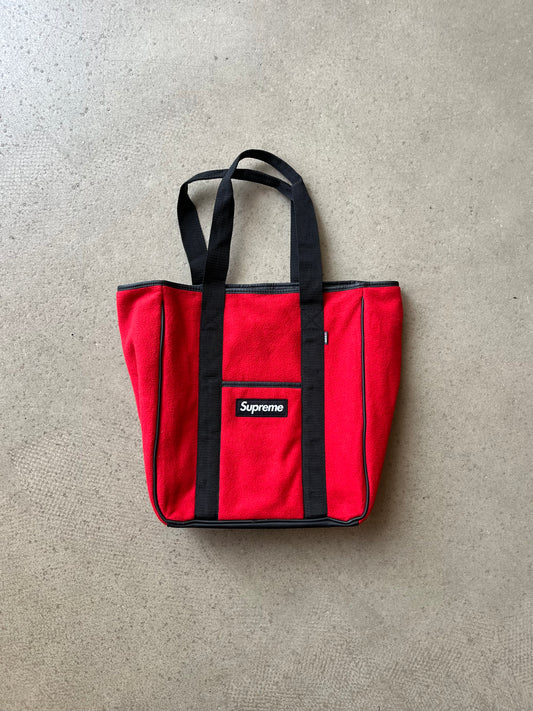 Supreme Polartec Tote Bag Red