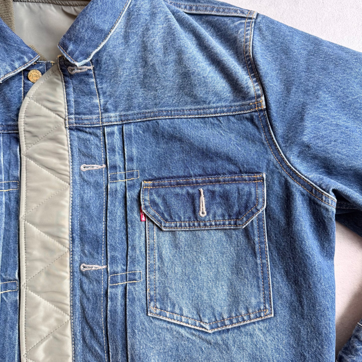 Levi's x Sacai Denim Nylon Reversible Blouson L