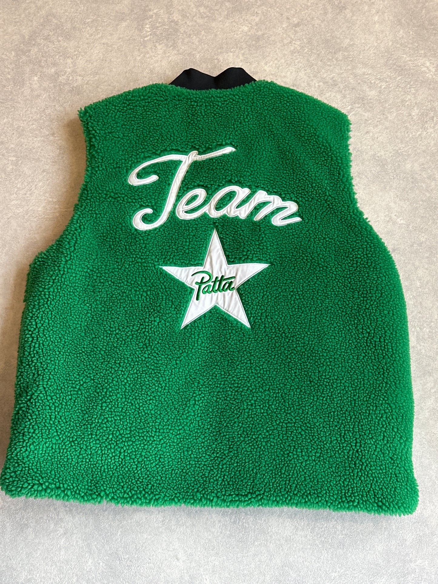 Patta X Converse Bodywarmer Black/ Green Nylon Fleece Size XL