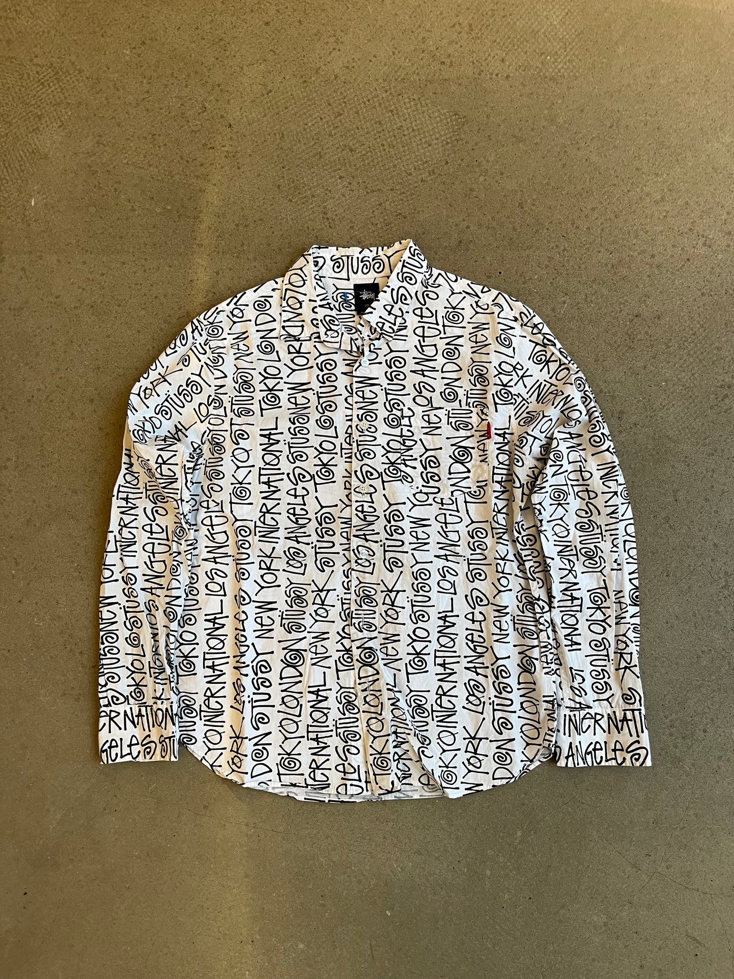 Stussy International AOP Button Up Shirt S