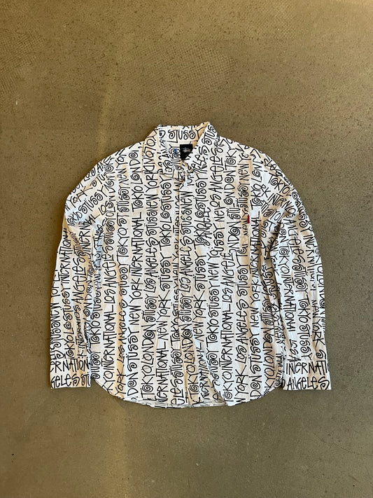Stussy International AOP Button Up Shirt S