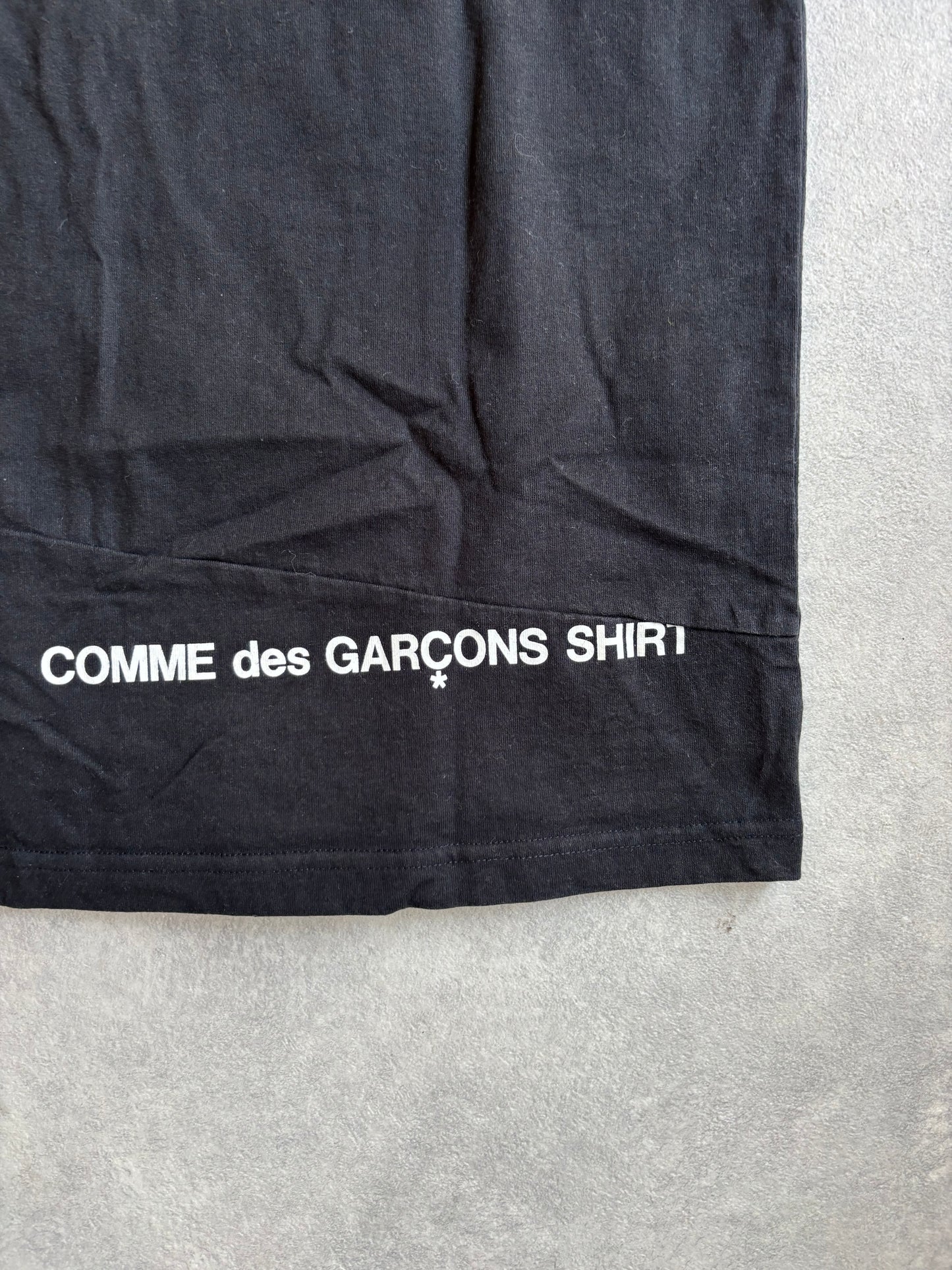 Supreme x CDG FW18 Box Logo Split Tee Black L