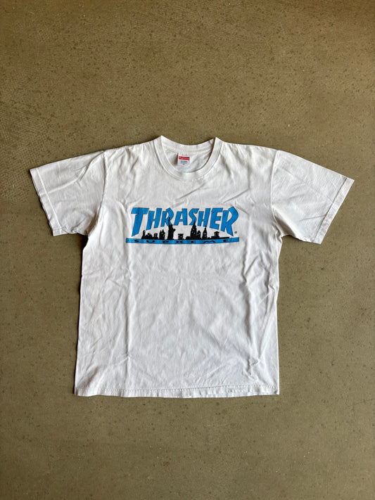 Supreme X Thrasher Skyline Tee White Medium