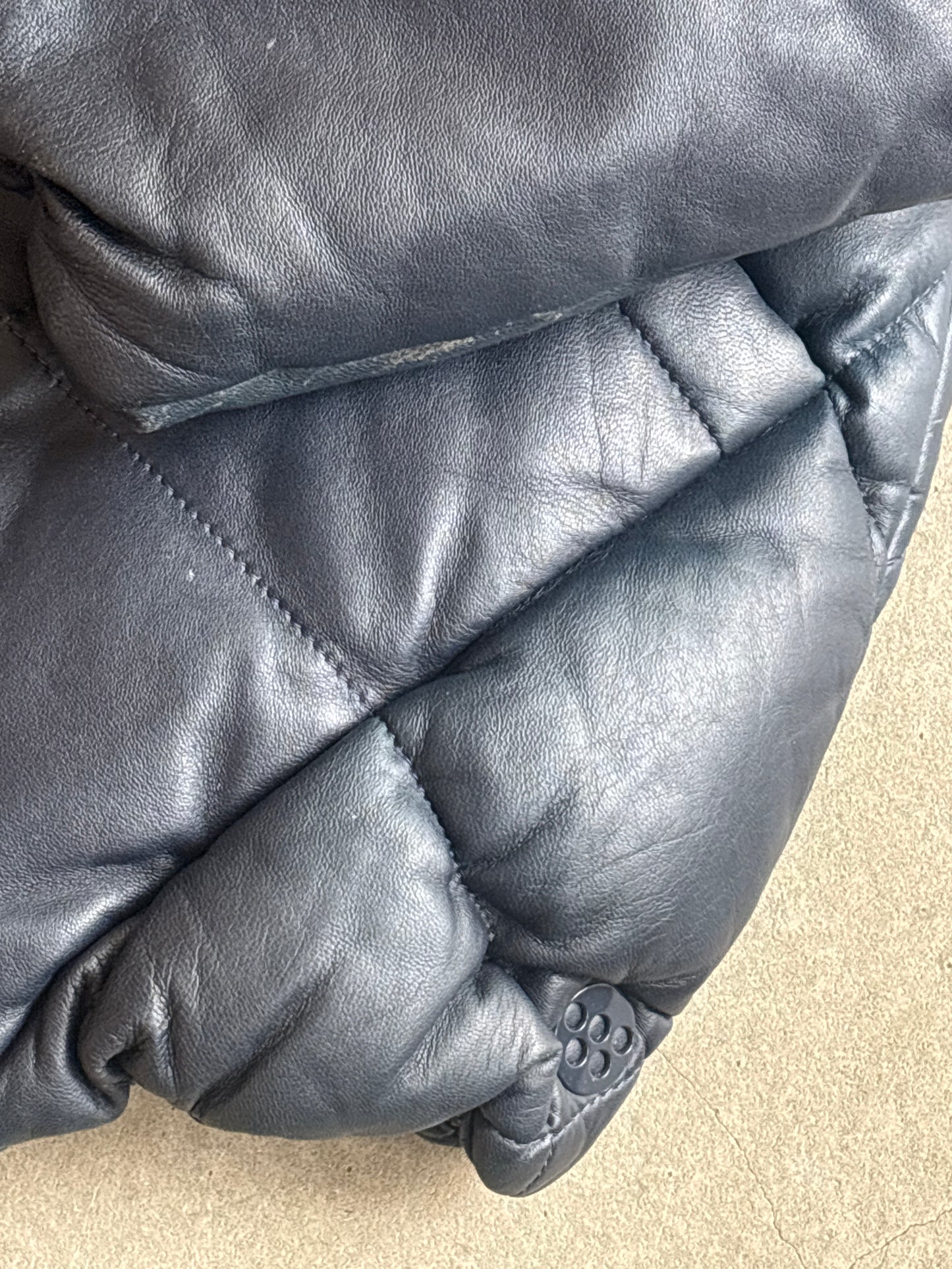 G-star By Marc Newson Leather Bomber Jacket Medium