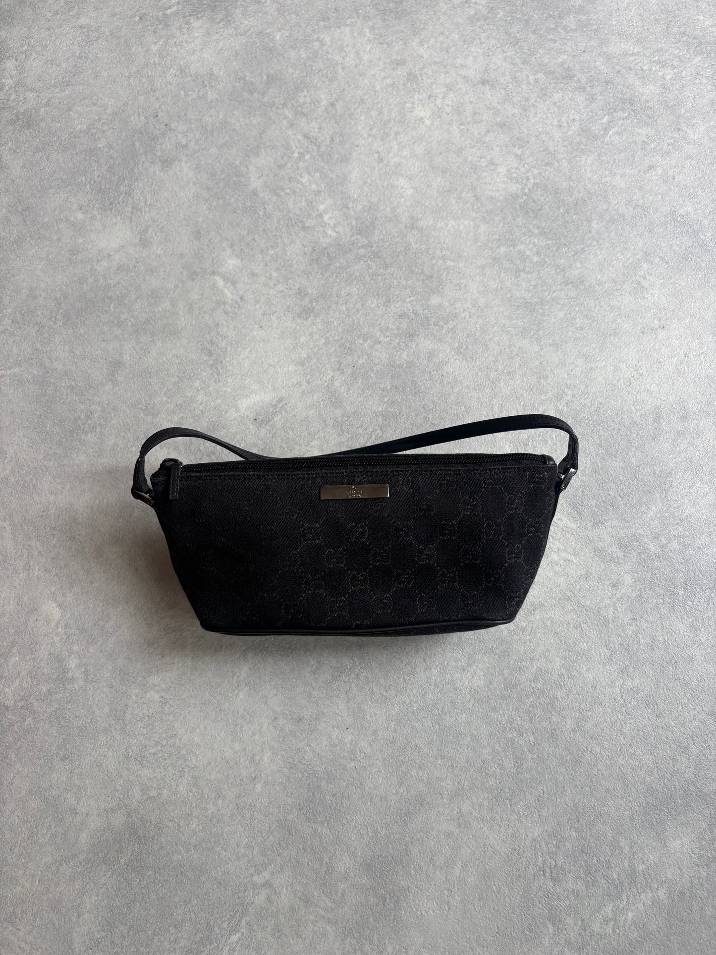 Gucci GG Canvas Boat Shoulder Bag Brown