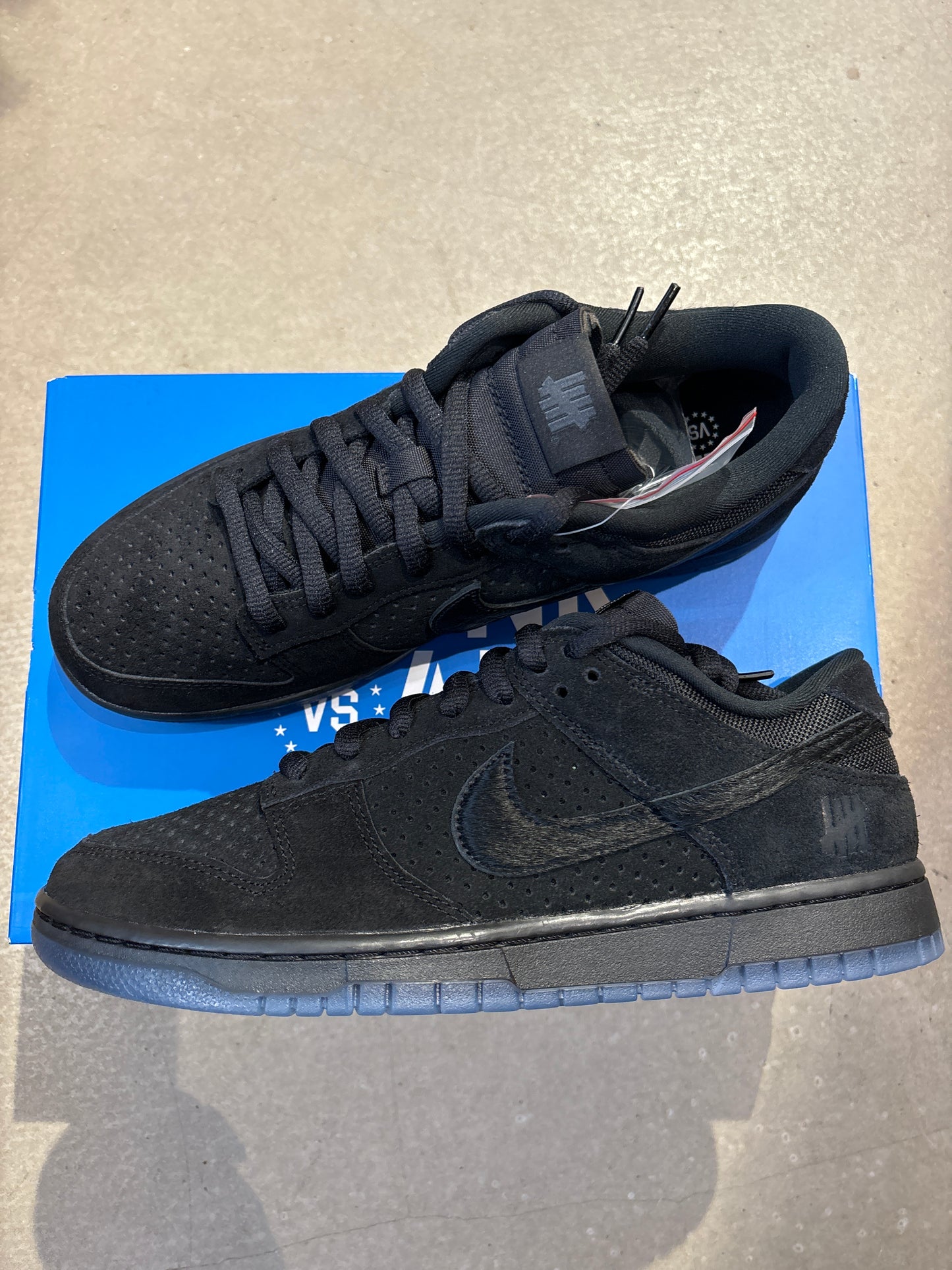 Nike x Undefeated Dunk Low Black 44