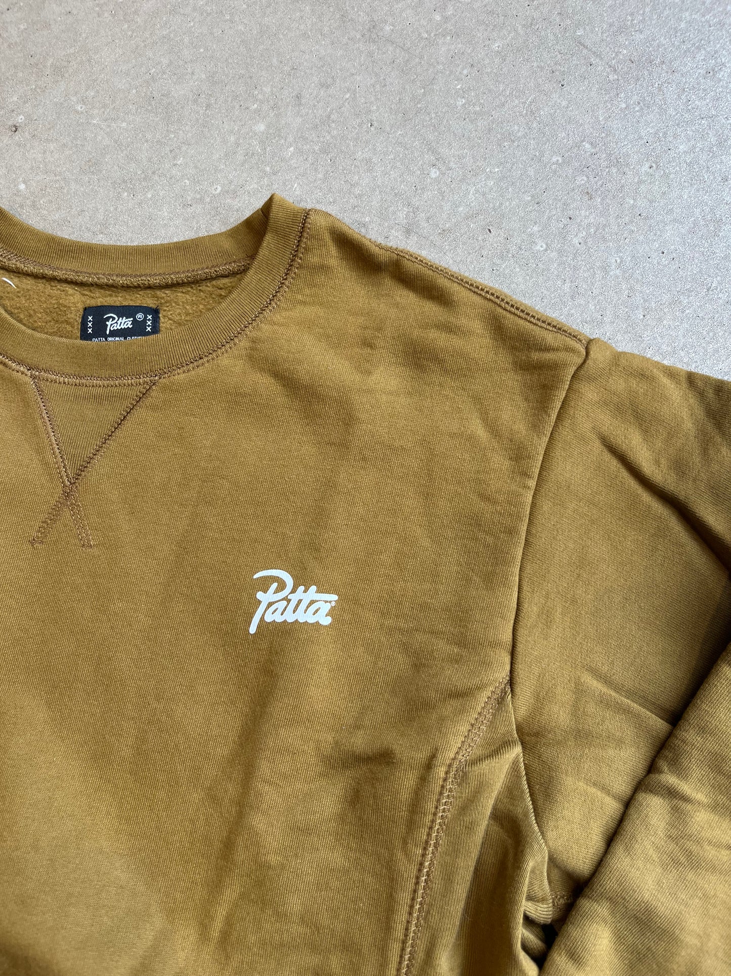 Patta Mini Logo Sweater Brown Large