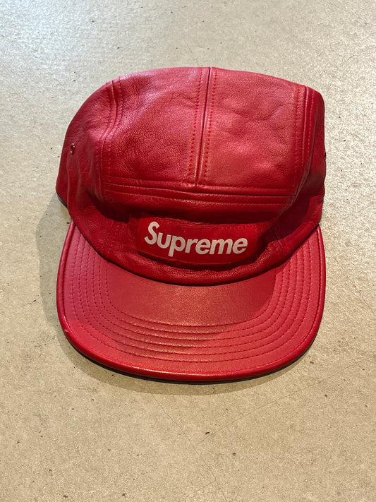 Supreme 5 Panel Leather Red