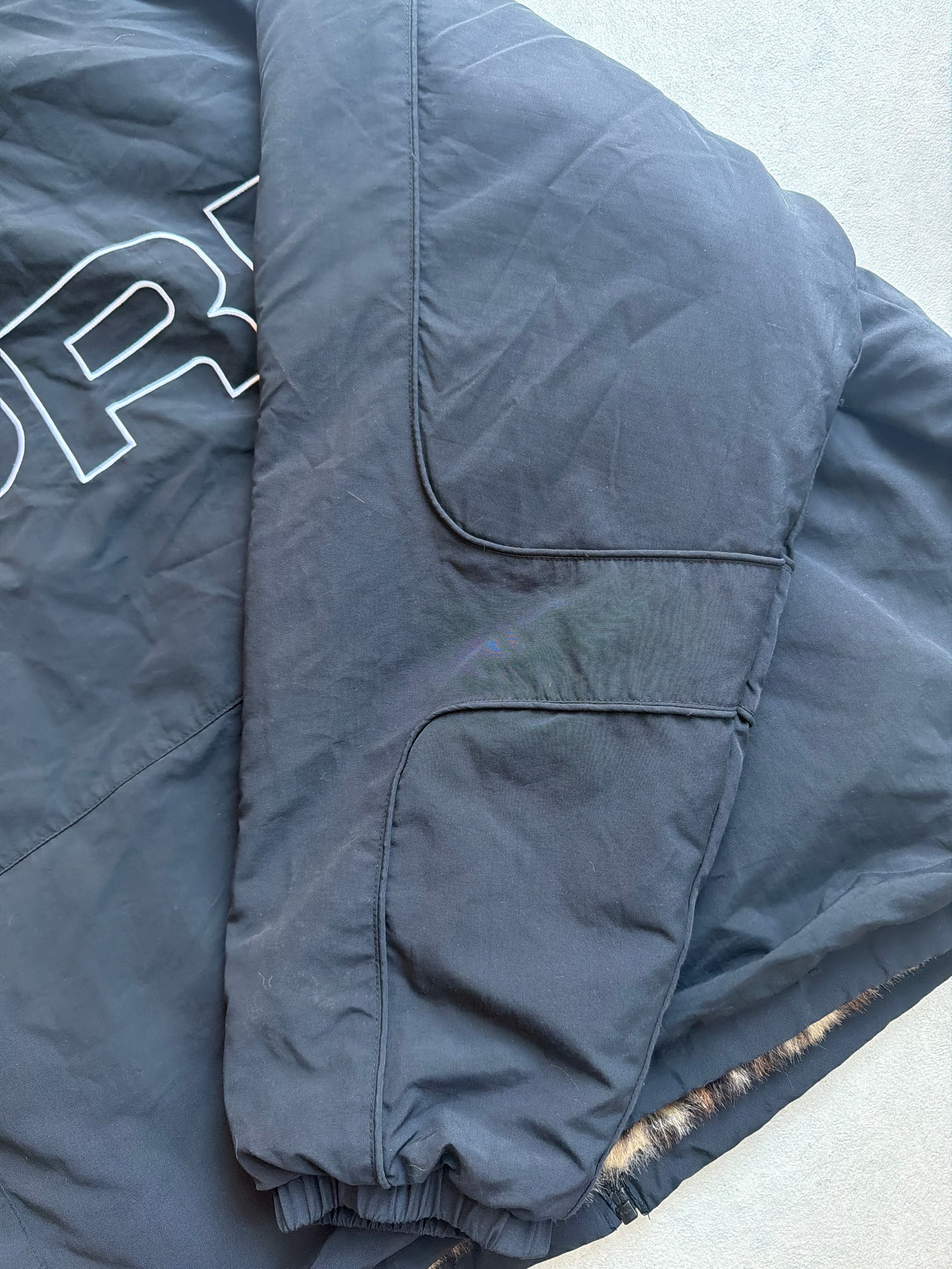 Supreme Faux Fur Reversible Hooded Track Jacket XL