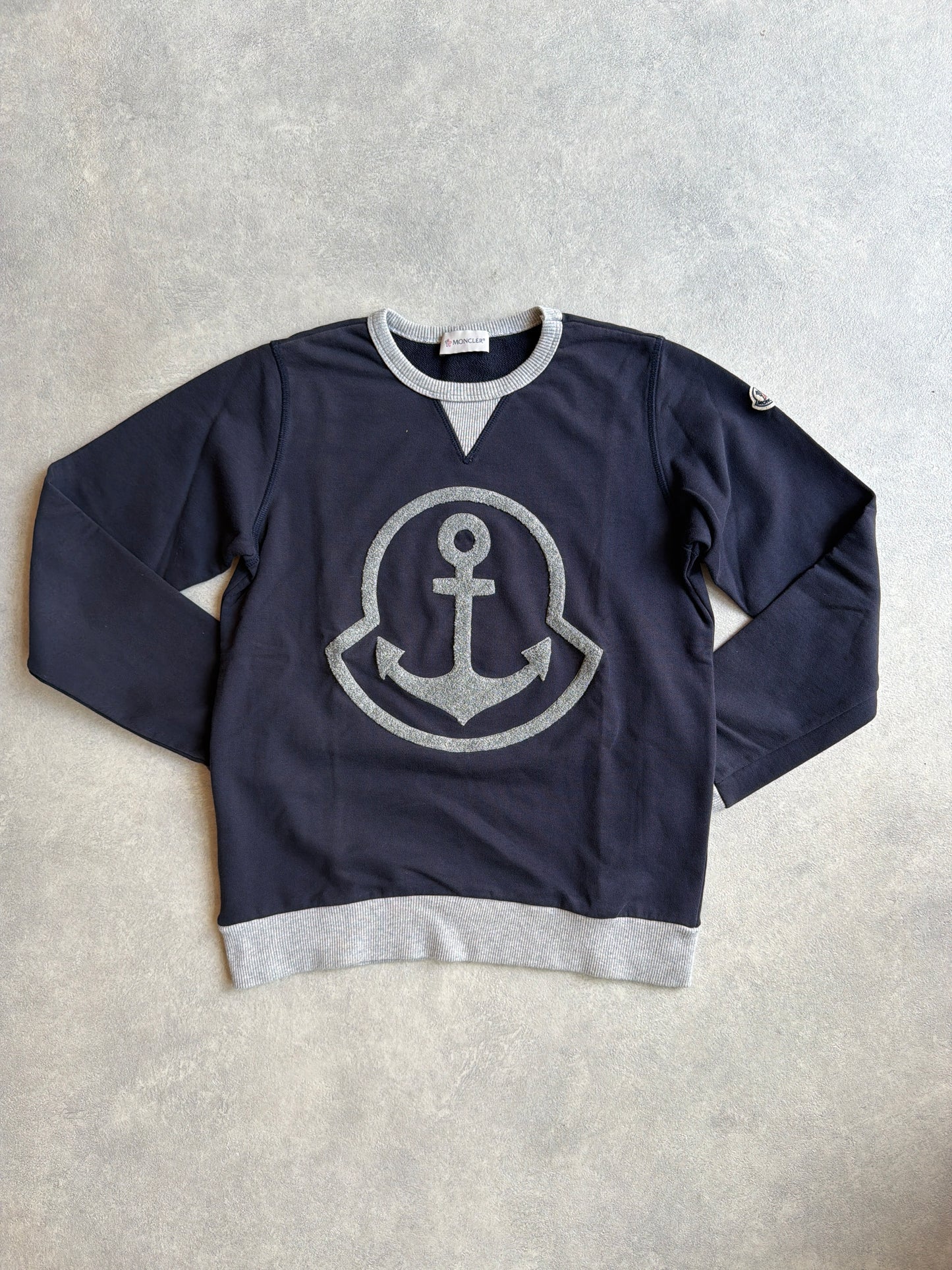 Moncler Junior Sweater Navy 12Y