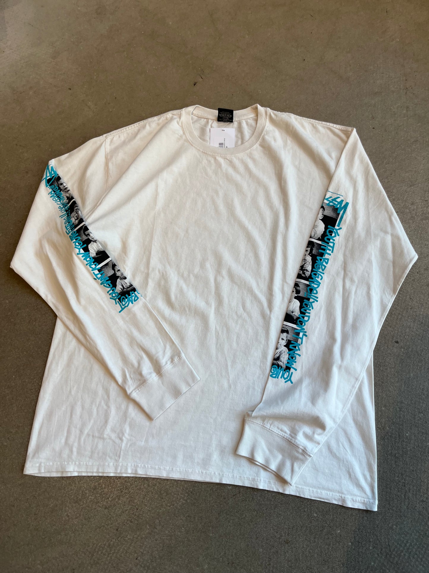 Stussy Longsleeve White Youth Brigade XL