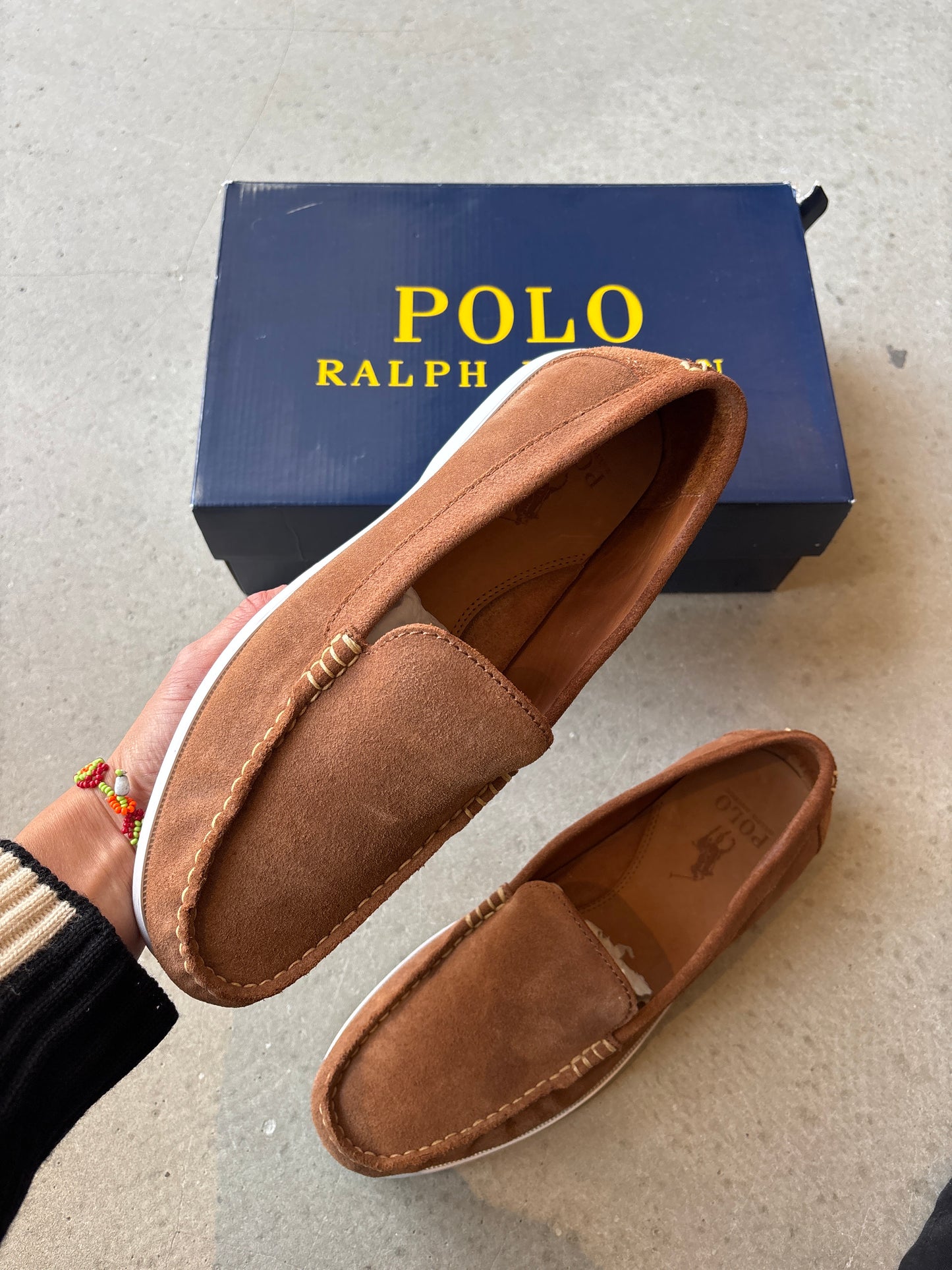 Ralph Lauren Merton Venetien Suede Loafer Size 9