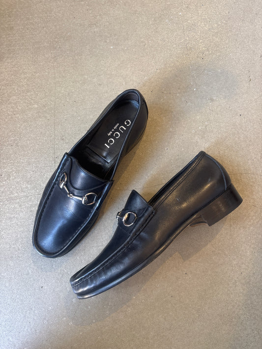 Gucci Horse Bit Loafers Black