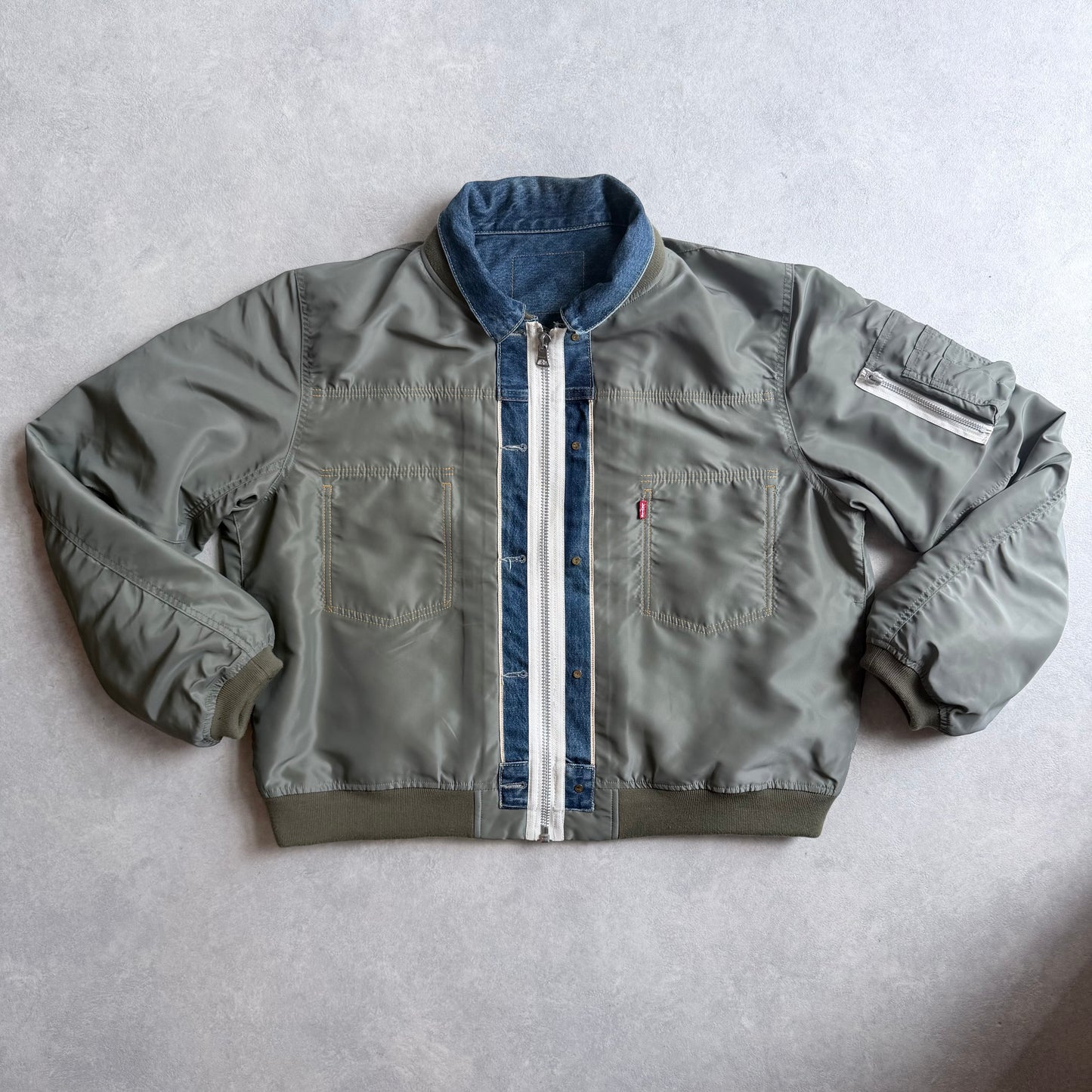 Levi's x Sacai Denim Nylon Reversible Blouson L