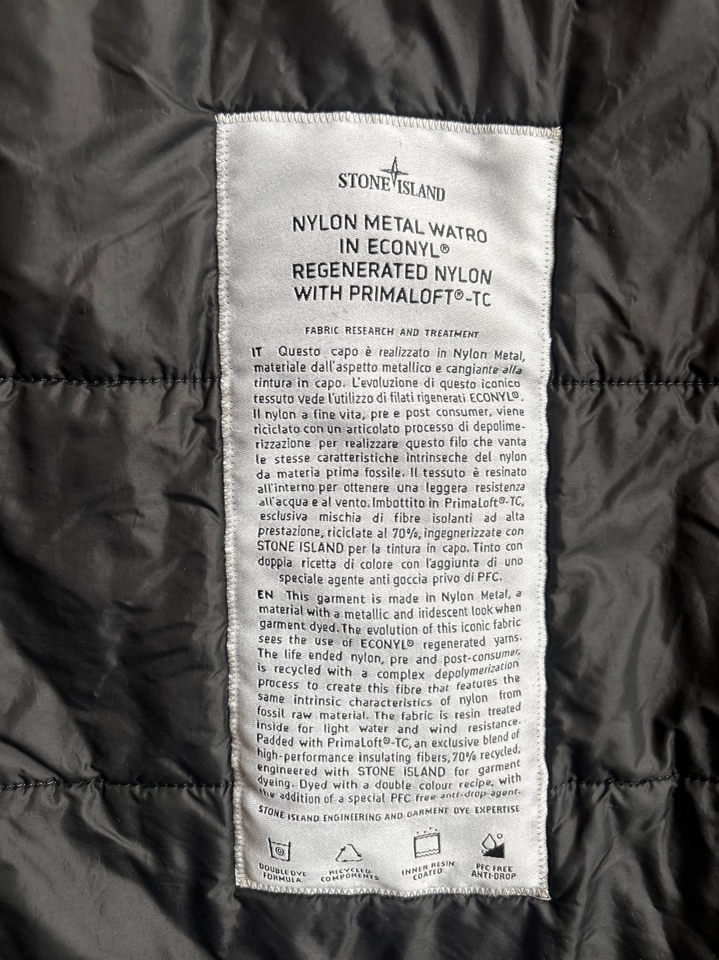 Stone Island Nylon Metal Watro Parka Black XL