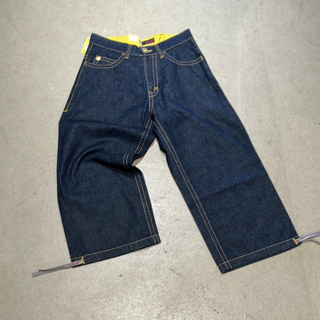 Clench OverKnee Yellow Denim