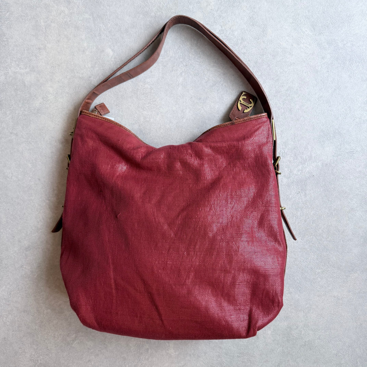 Cavalli Red Tote Bag