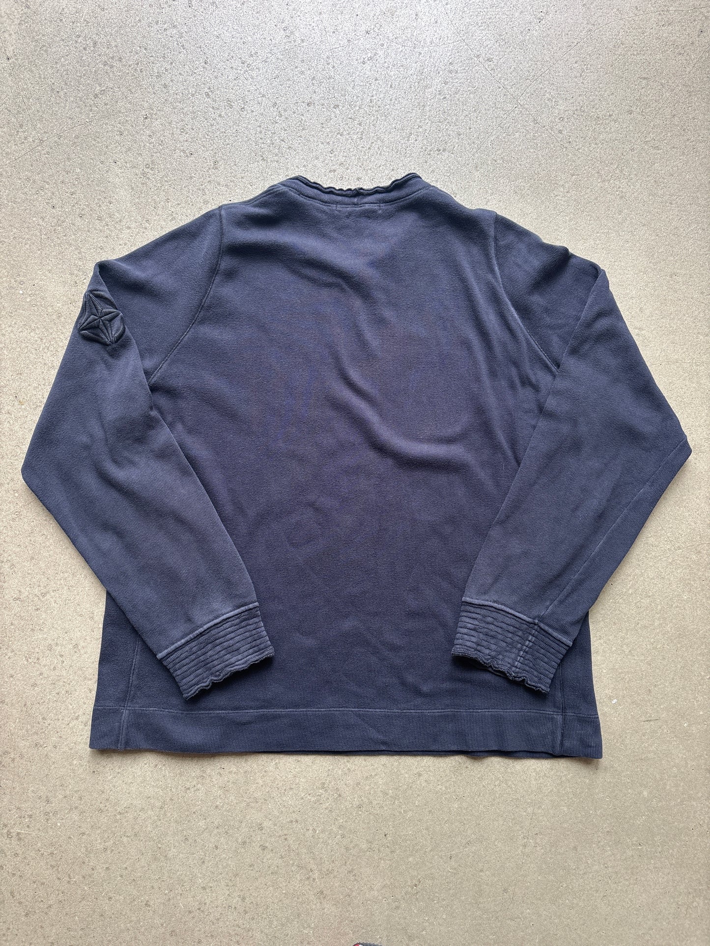 Vintage Stone Island Compass Logo Sleeve Sweater Navy XL