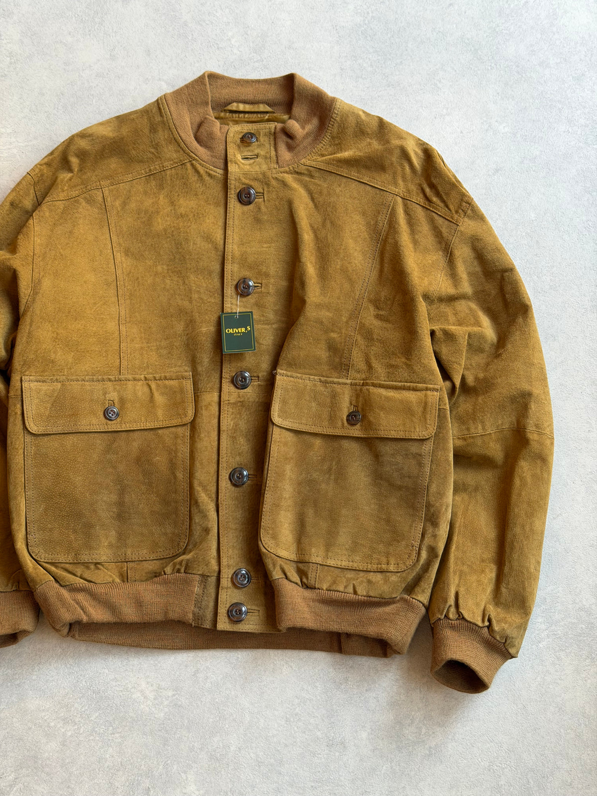 Oliver'S Suede Camel Color Jacket M