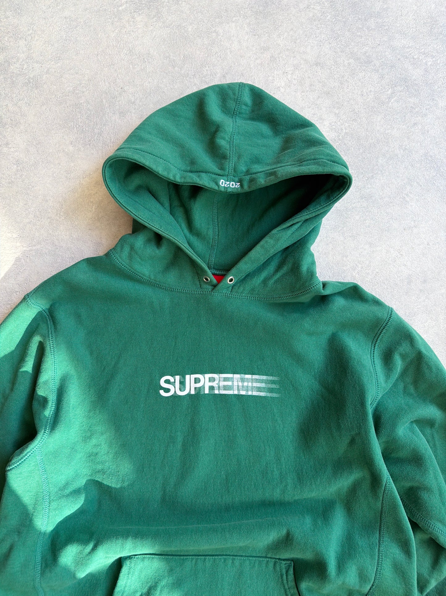 Supreme Motion Logo Hooded Sweatshirt Green Size L