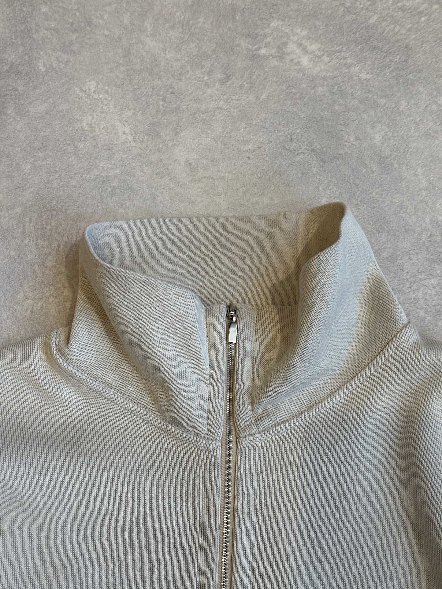 C.P Company 1/3 Zip up Beige Knitted Sweater