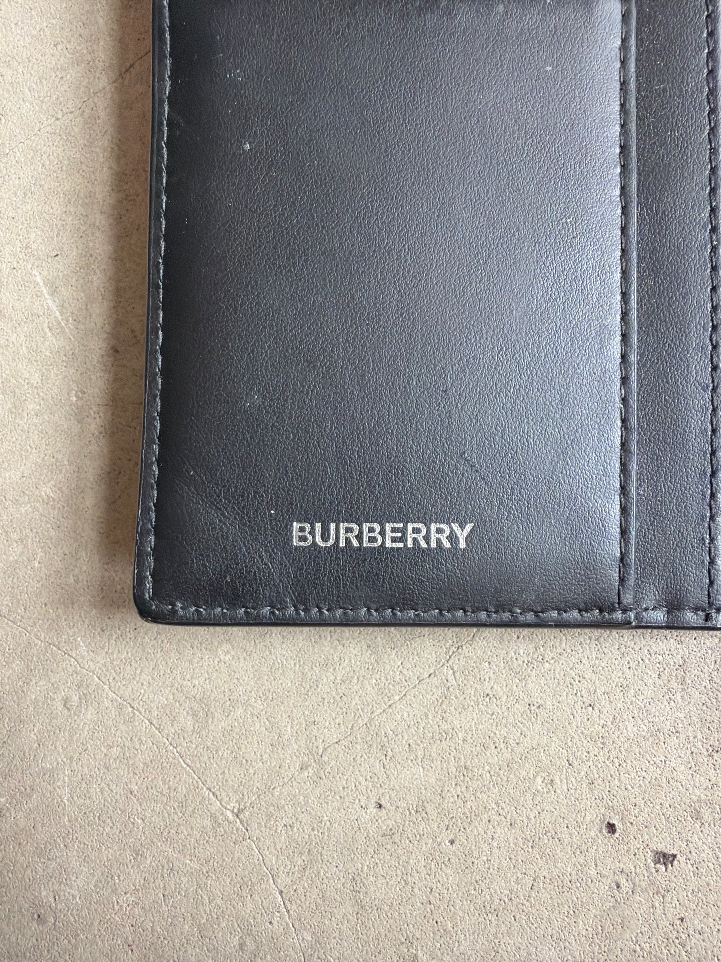 Burberry Mens Wallet Blue Black