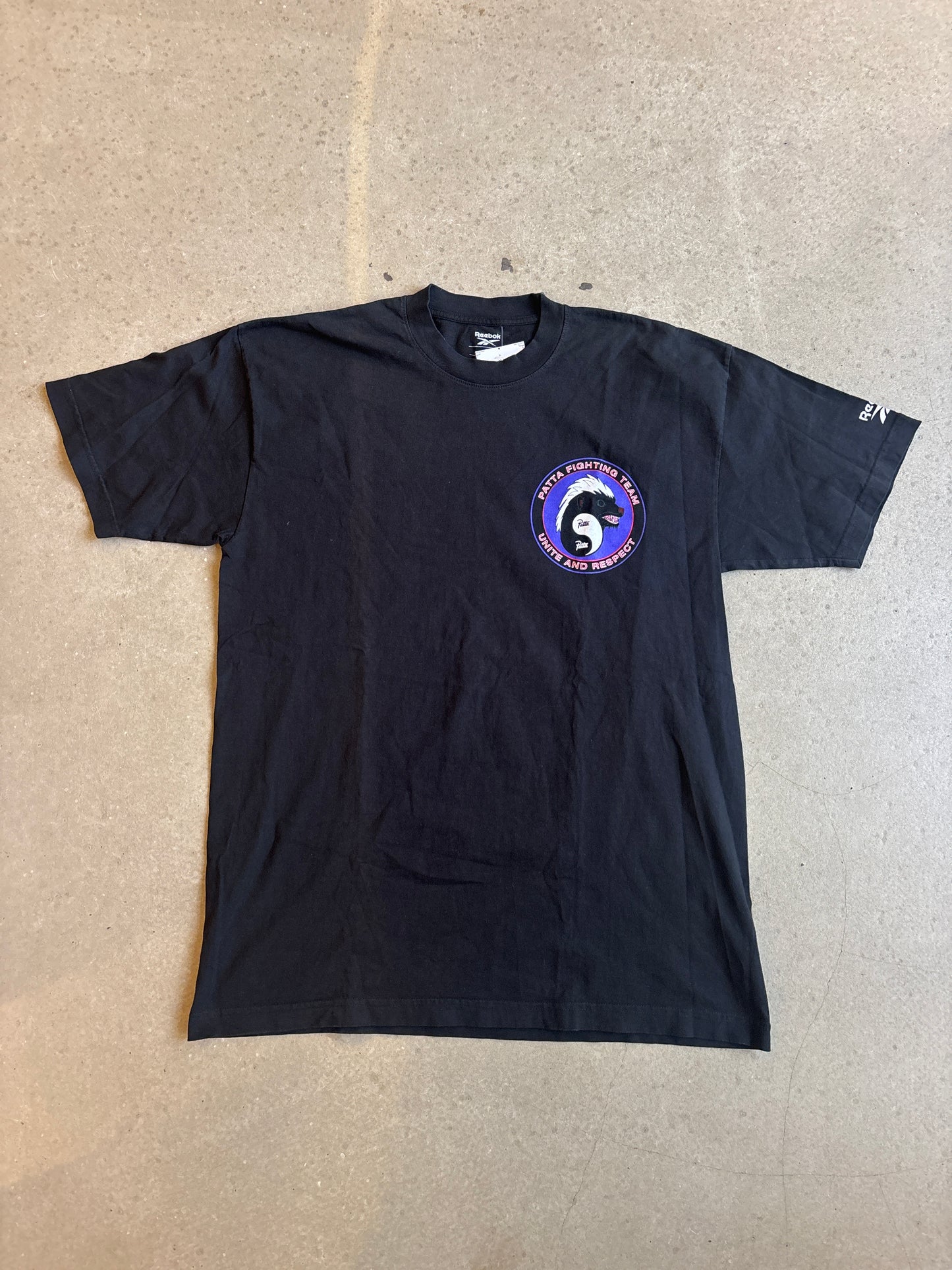 Patta x Reebok Fighting Team Cotton Boxy Fit Tee Black L