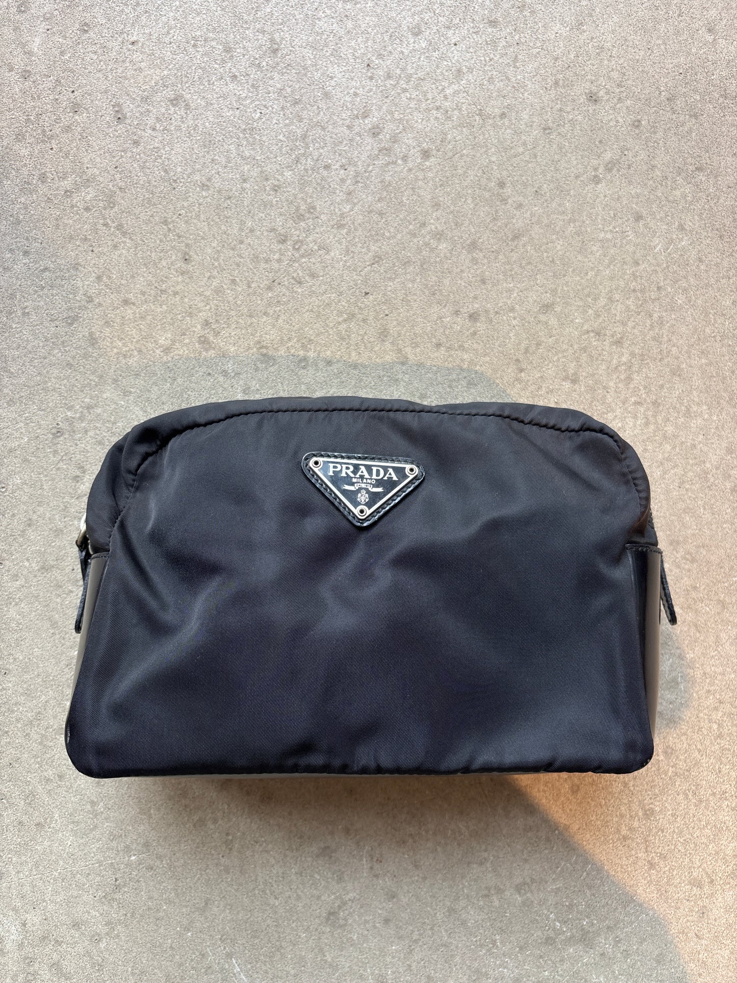 Prada Nylon Pouch Black