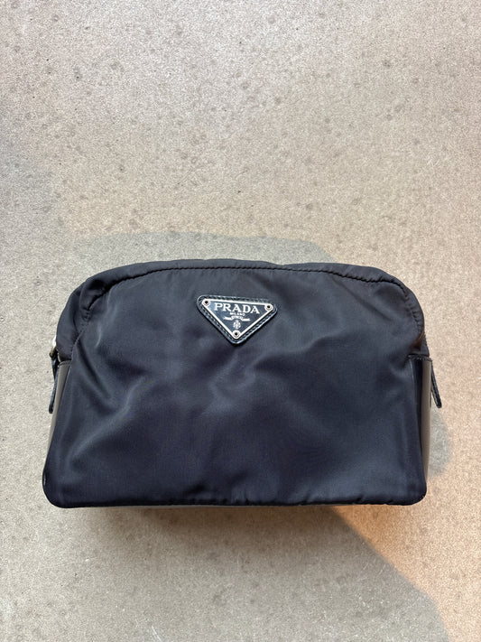 Prada Nylon Pouch Black
