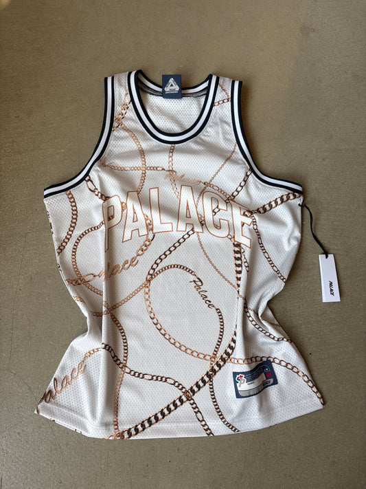Palace Chain Basketball Vest White