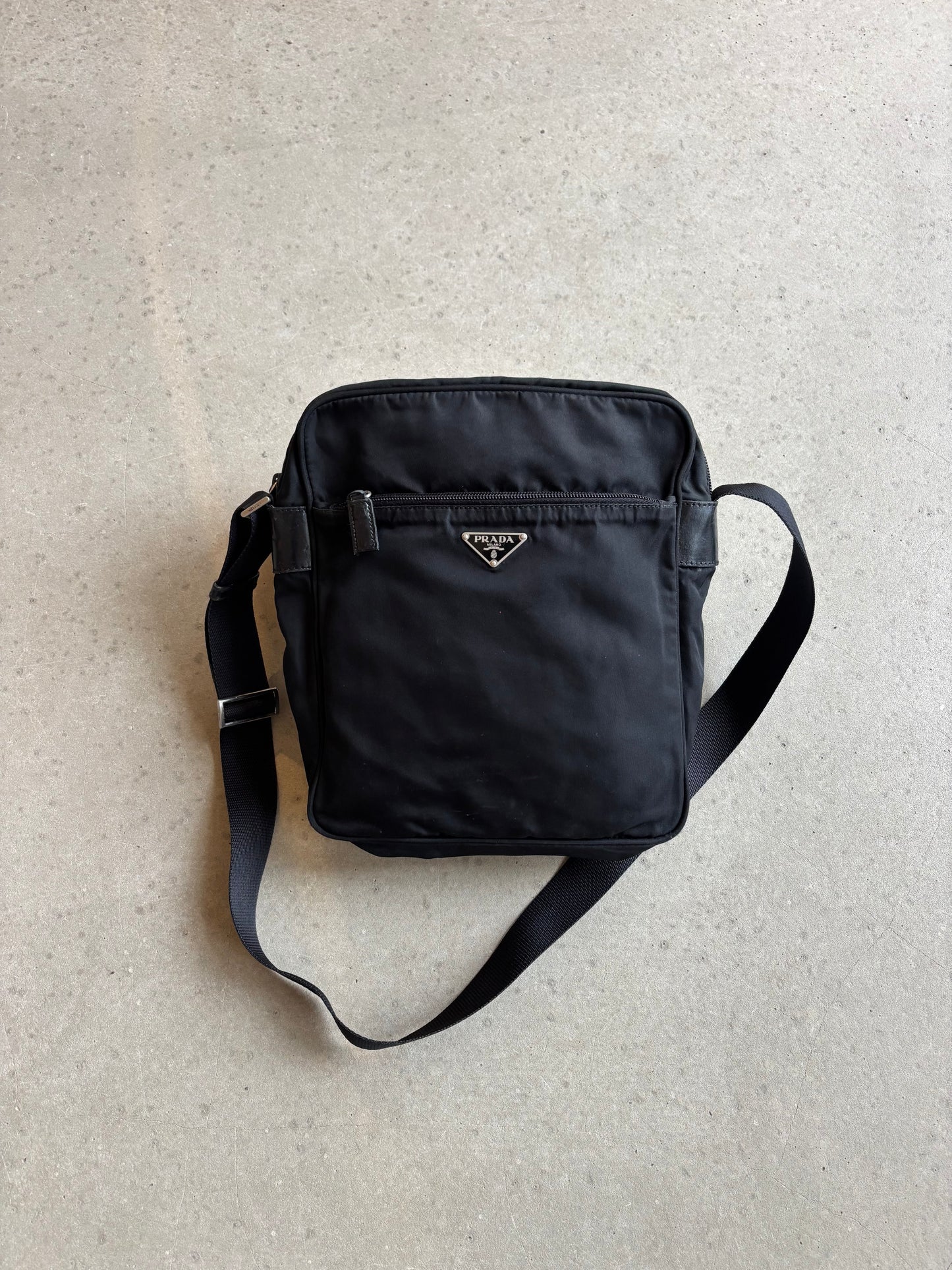 Prada Nylon Shoulder Bag Black
