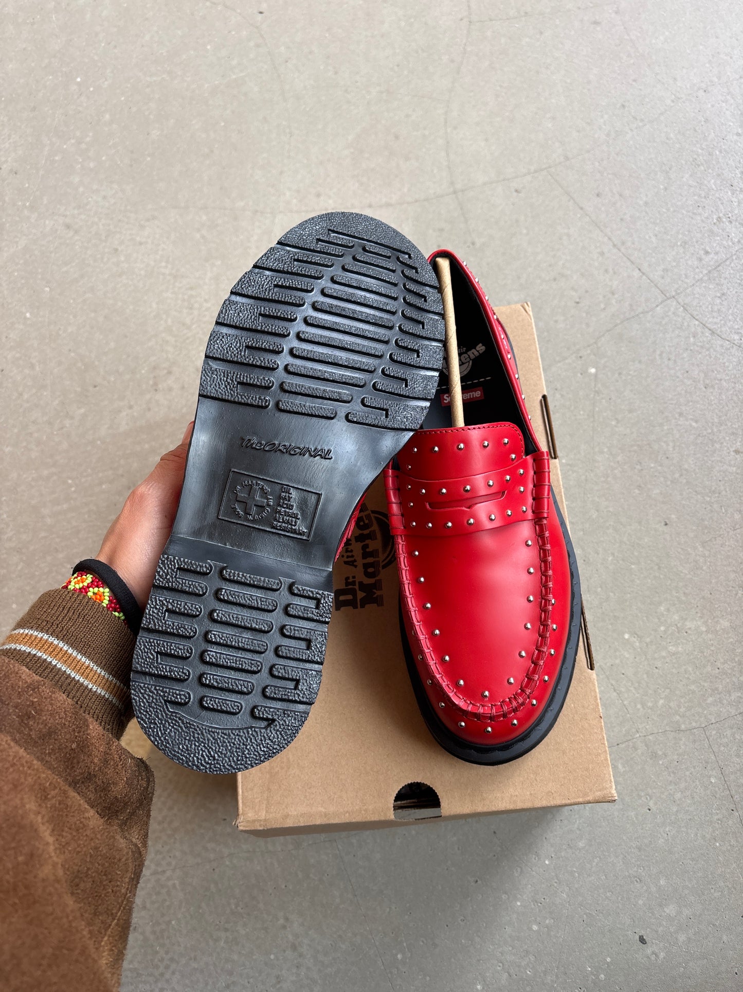 Supreme x Dr. Martens Poppy Red Loafer EU44
