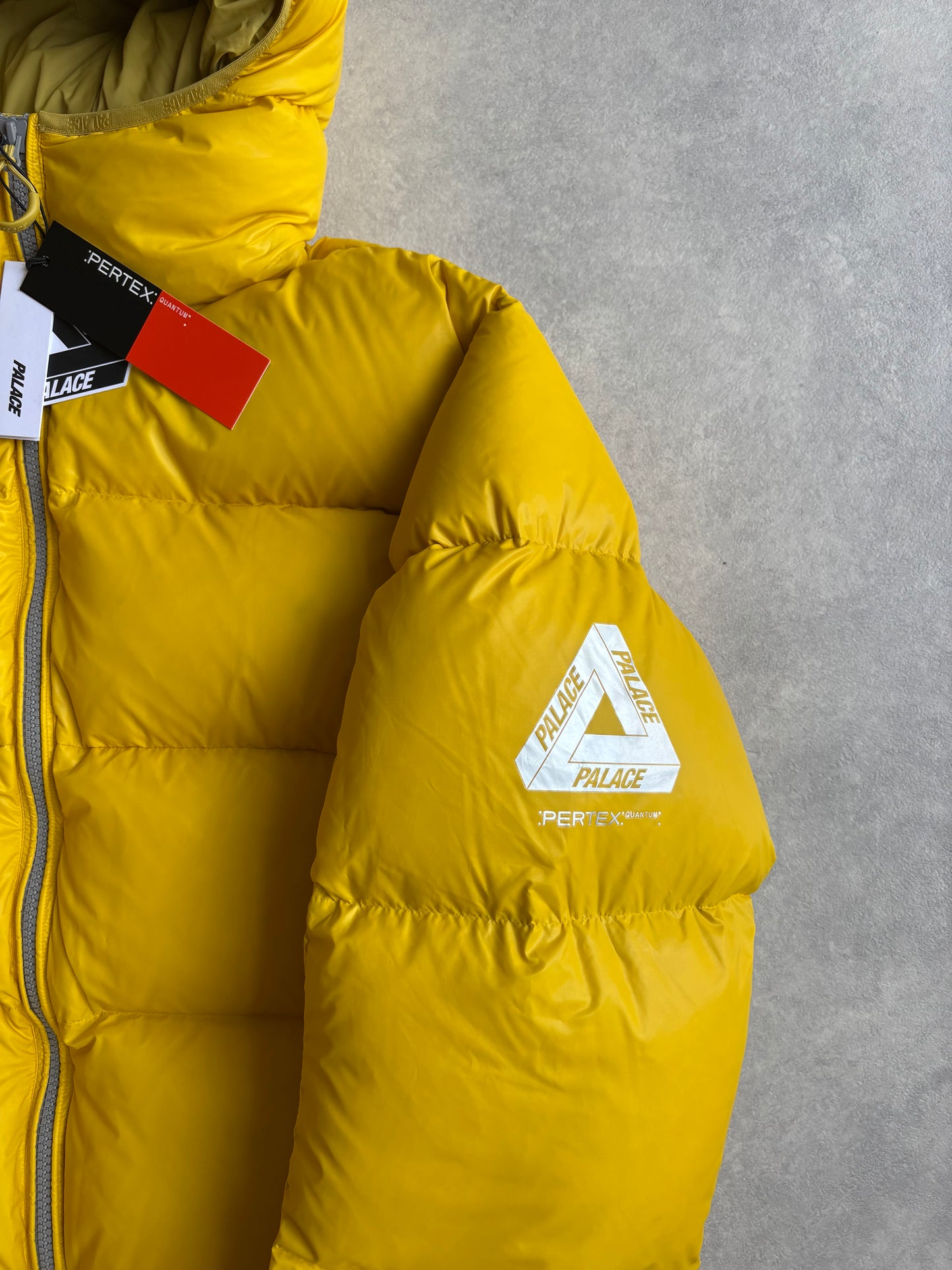 PALACE PERTEX OPAQUE BALACLAVA PUFFA YELLOW