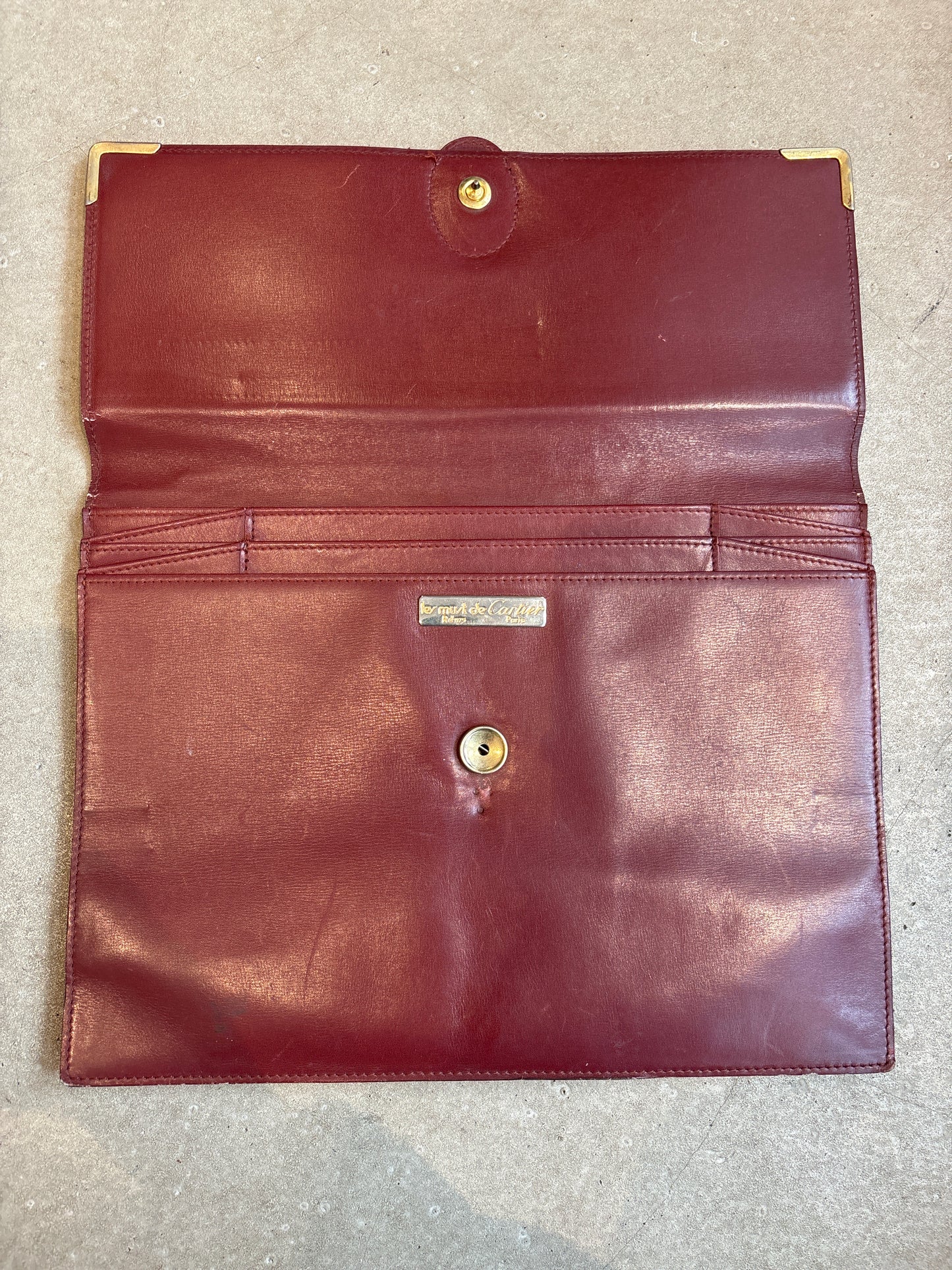 Vintage Cartier Leather Document Folder