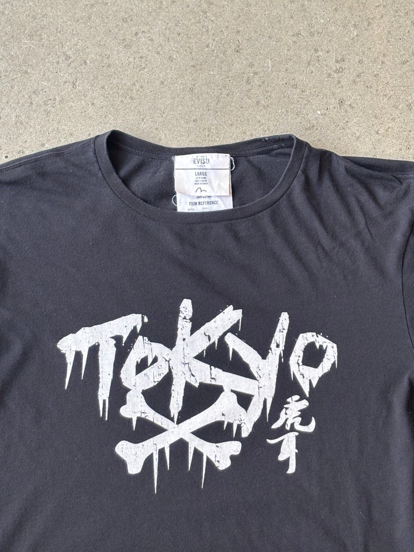 Evisu Tokyo Graphic Tee Black Large