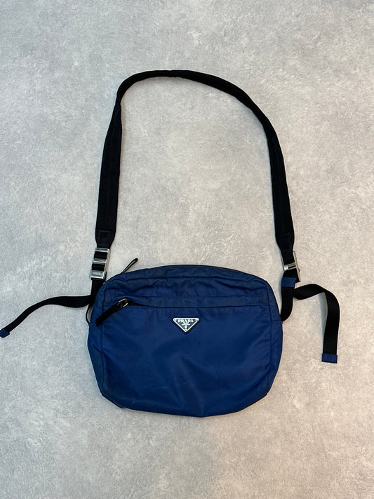 Prada Nylon Blue Crossbody Bag