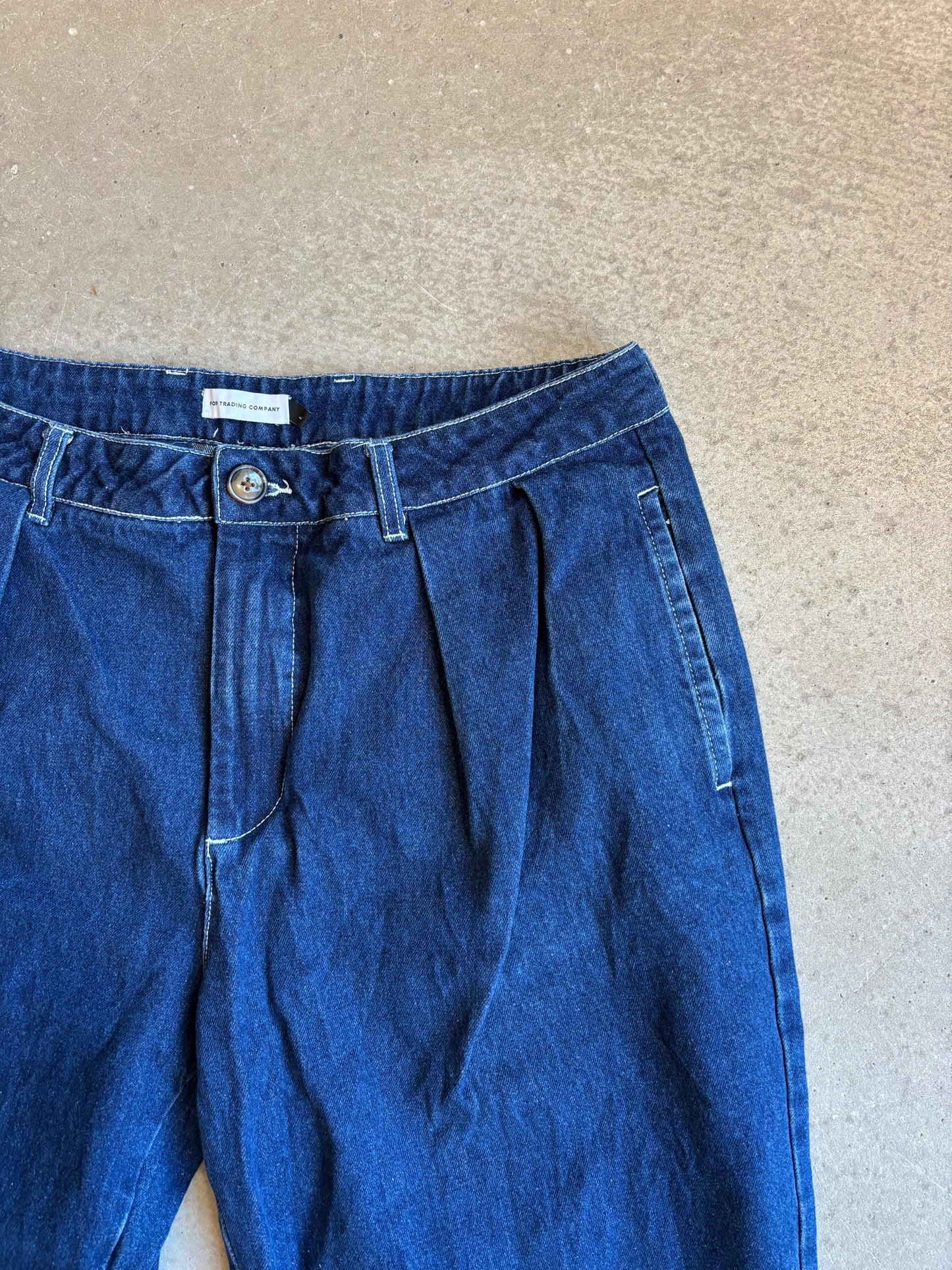Pop Trading Company Baggy Jeans Blue Large