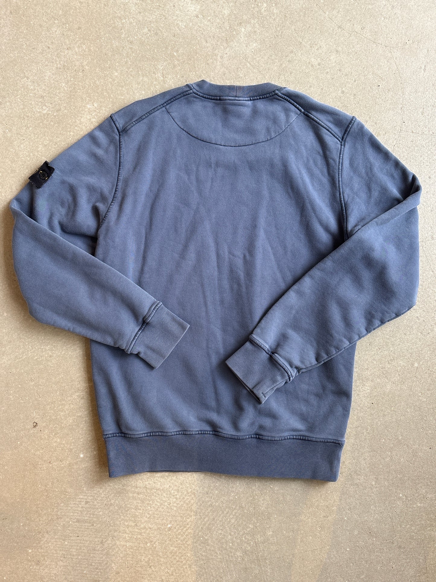 Stone Island Sugar Paper Print Crewneck Blue M