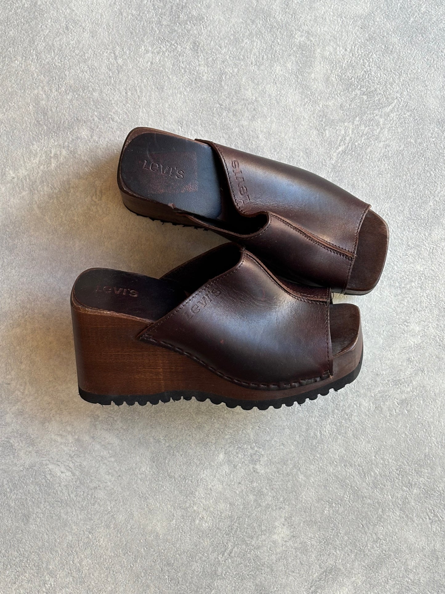 Vintage Levi's Platform  Brown 37