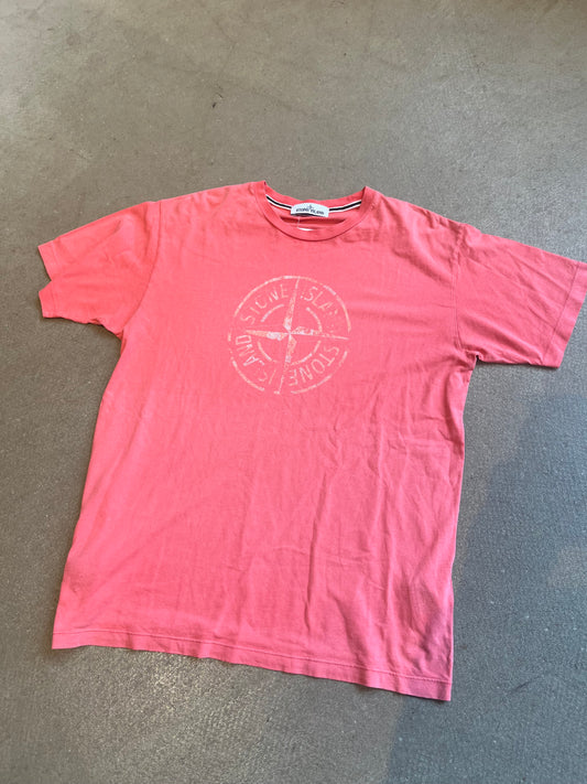 Stone Island Logo Tee Pink XL