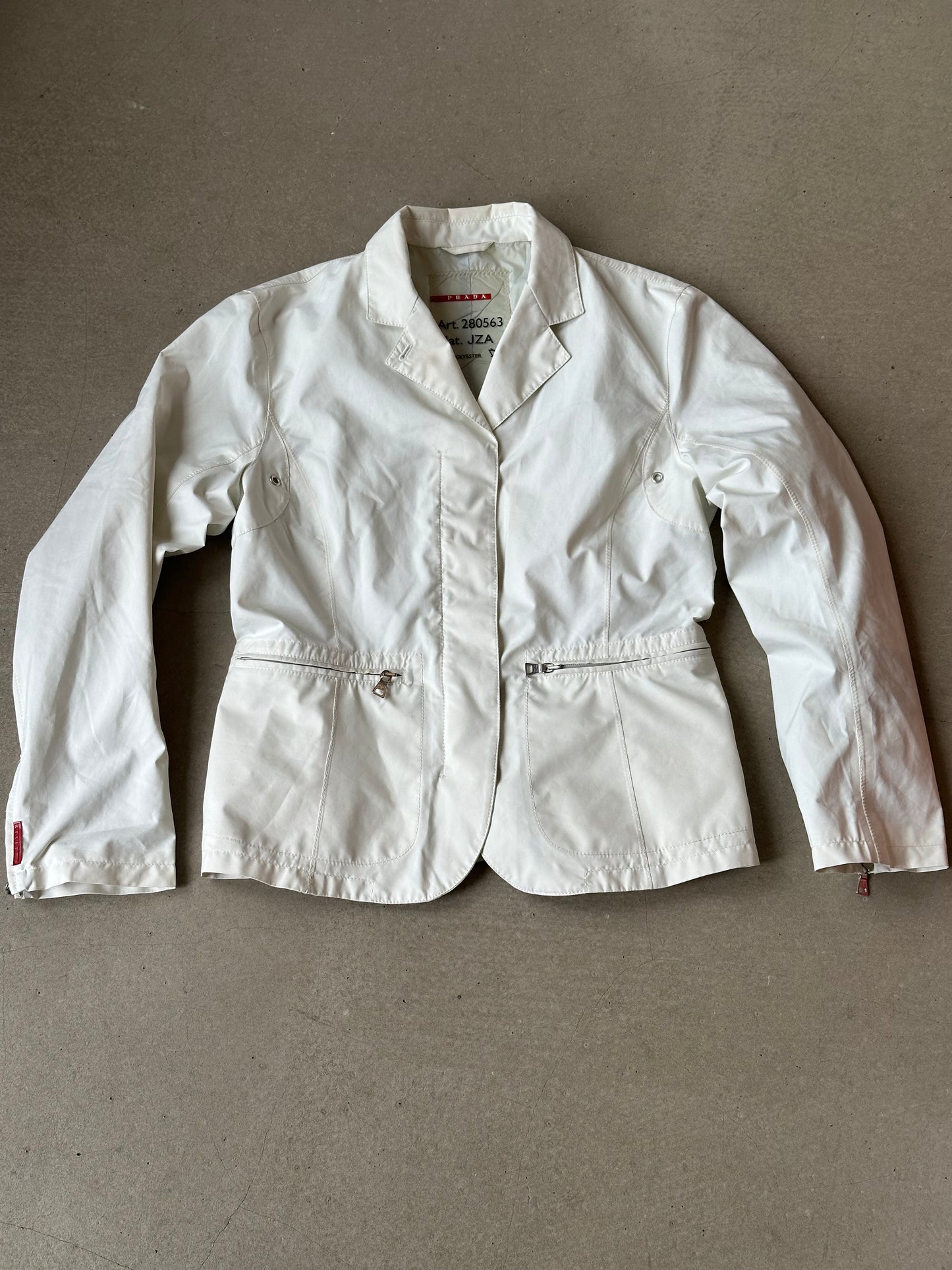 Vintage Prada Blazer Jacket White 46
