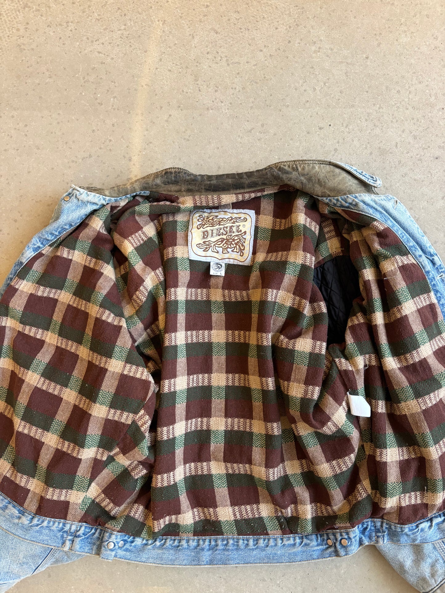 Diesel Double Lined Denim Jacket Large