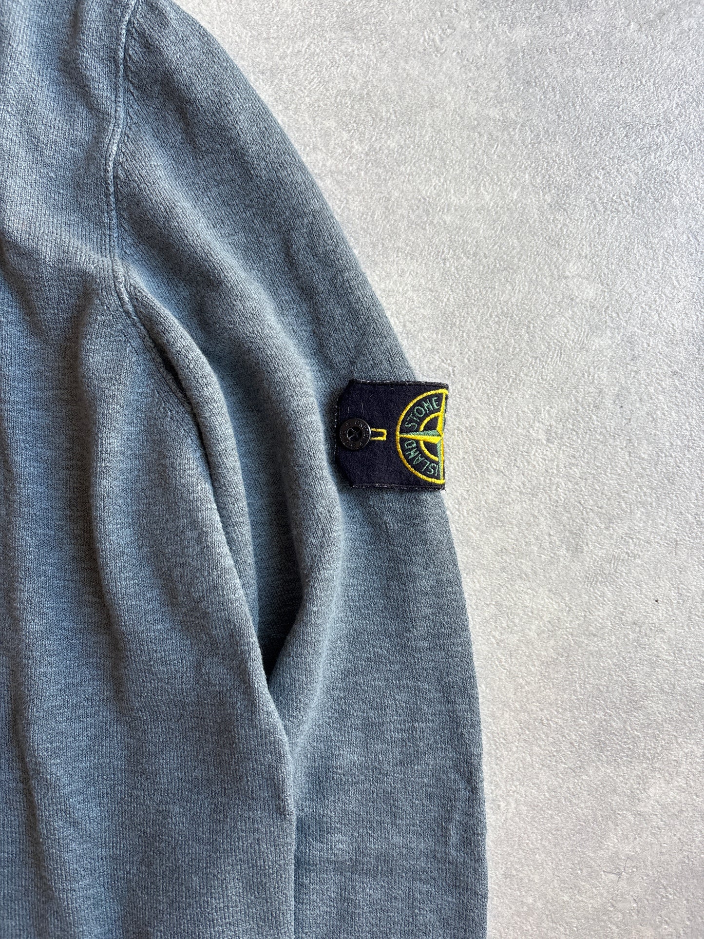 Stone Island V-Neck Sweater Grey XXXL