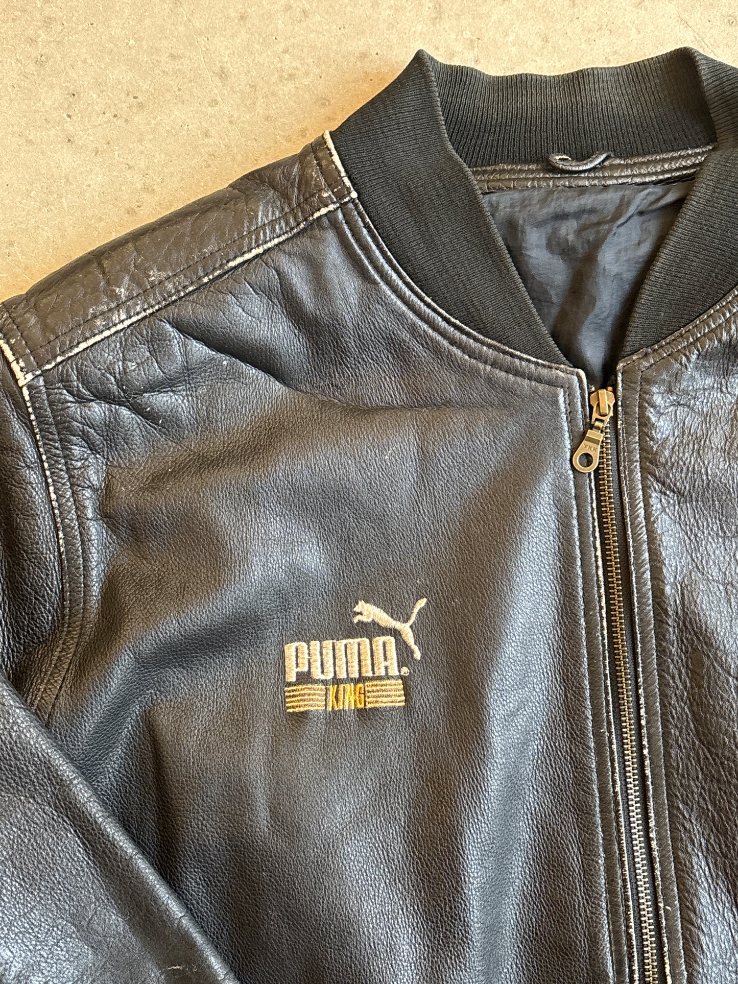 Puma King Leather Jacket L