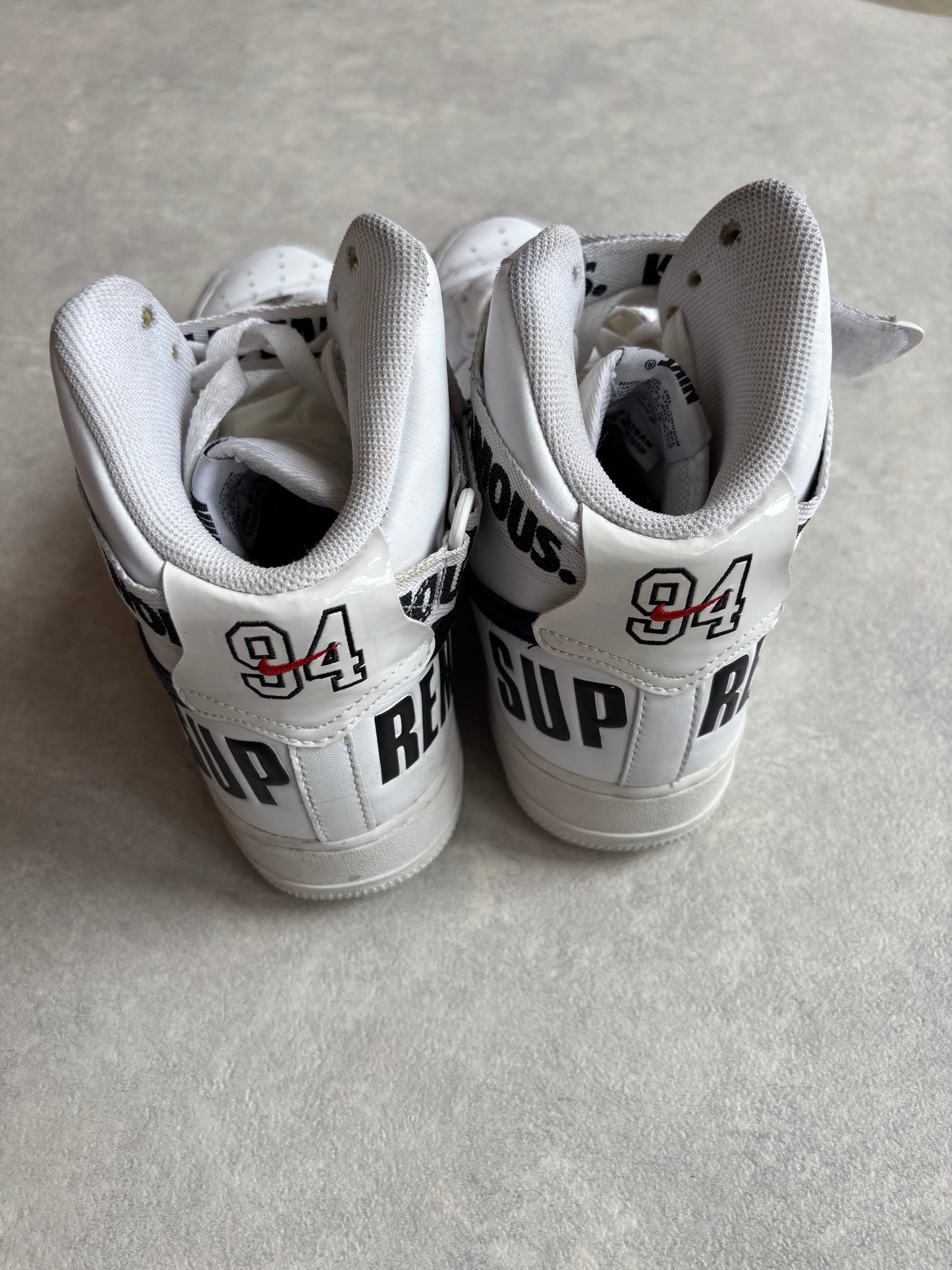 Nike X Supreme Air Force 1 High White 44