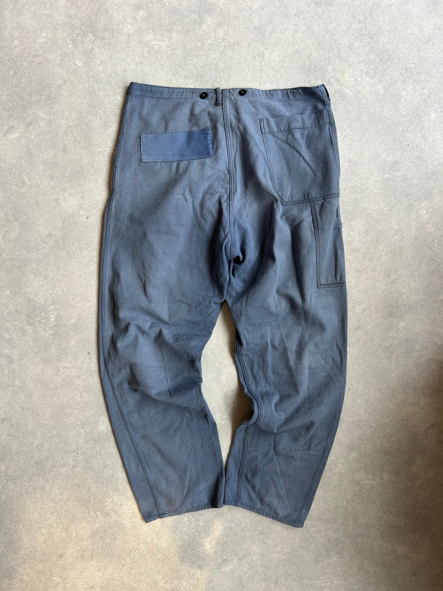 Kapital Patchwork Cotton Chino Blue 52