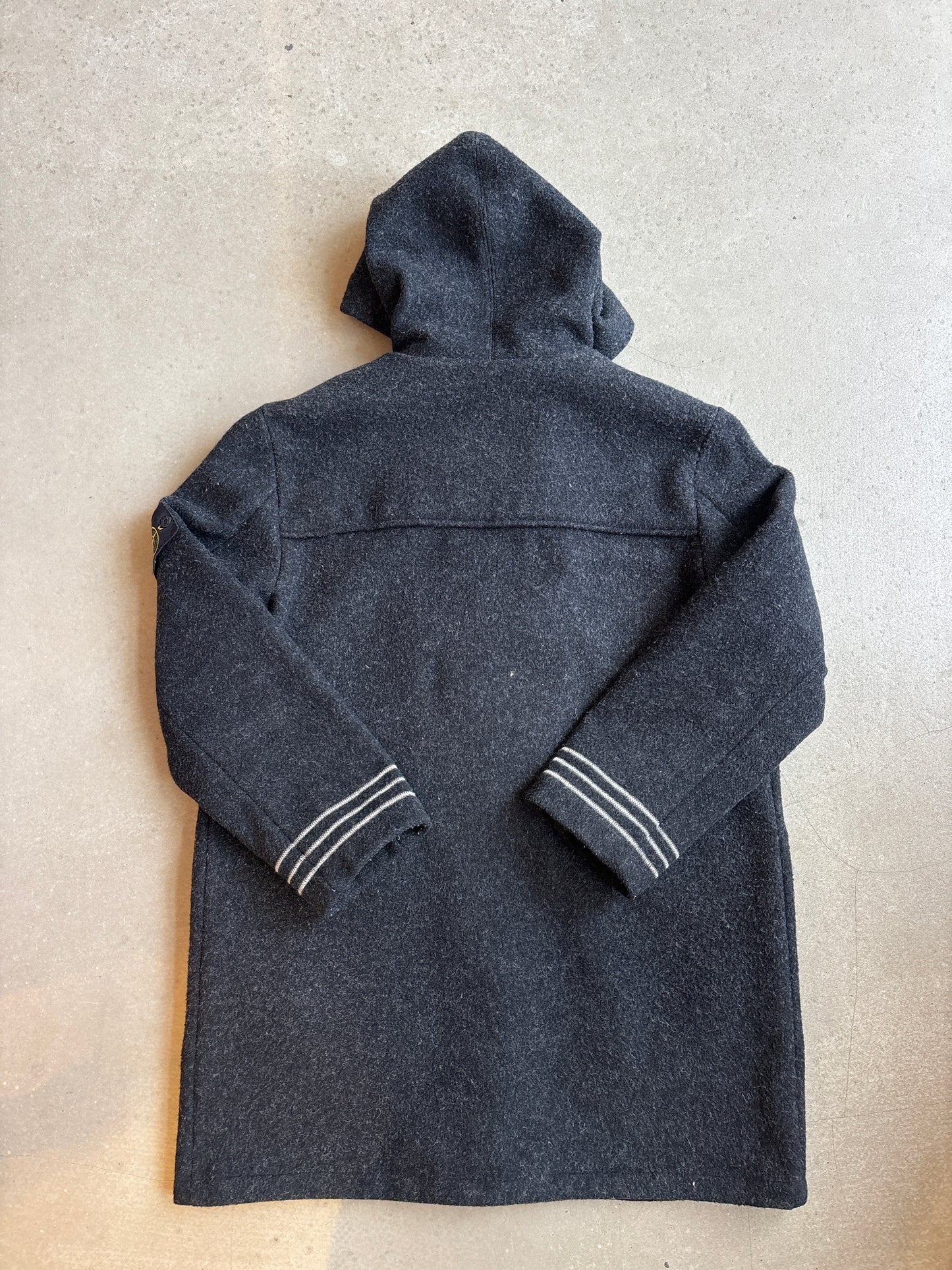 Stone Island 2003 Wool Duffle Jacket Black XL