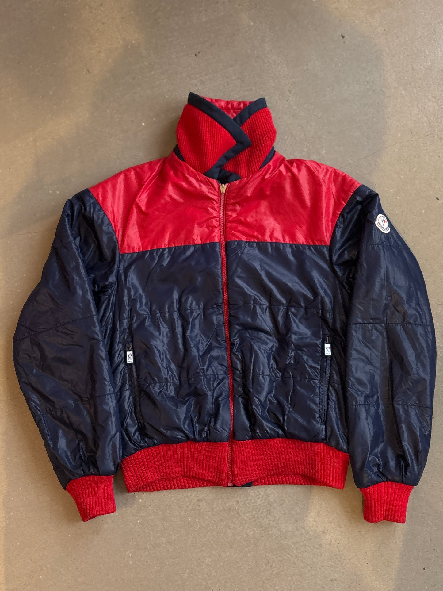 Moncler Reversible Bomber Puffer Navy M