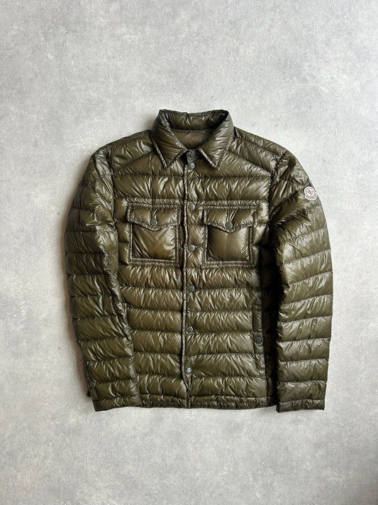 Moncler Gregoire Puffer Jacket Khaki Green XS