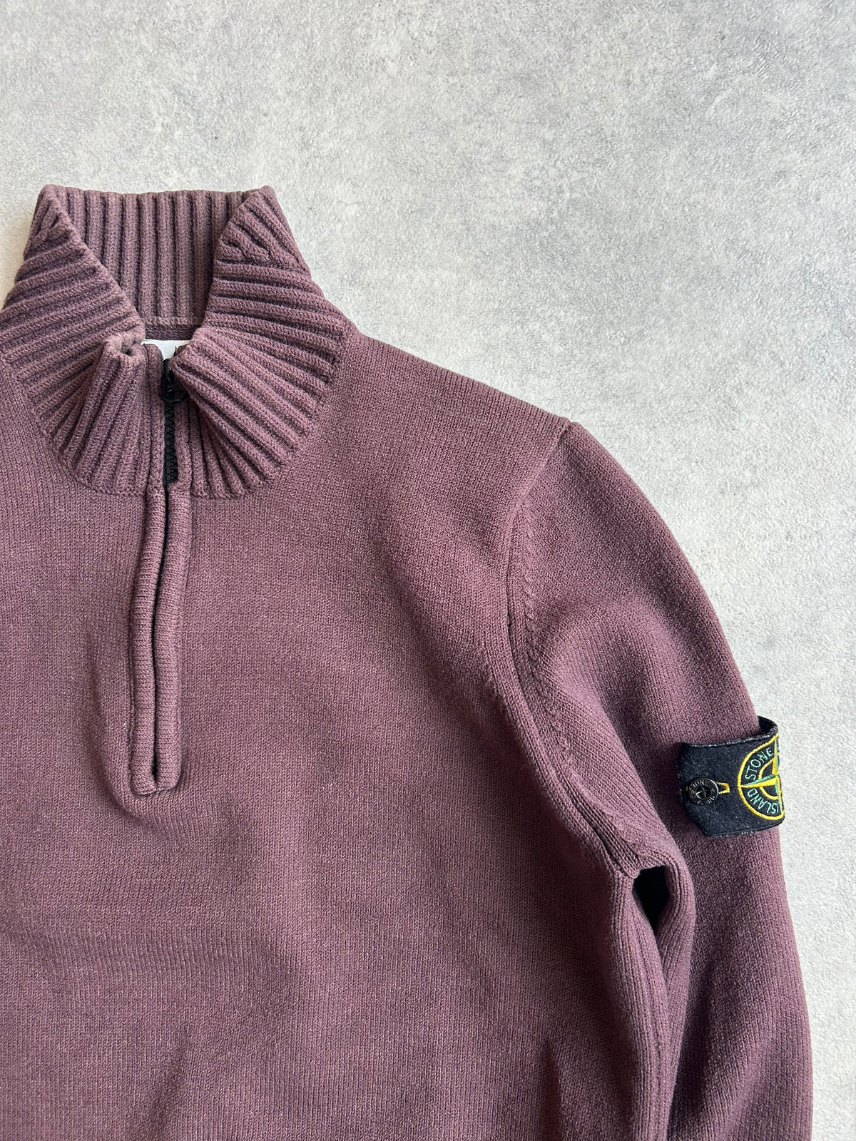 Stone Island Quarter Zip Mauve XL
